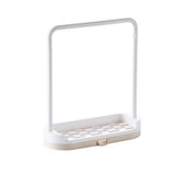Plastic dishcloth holder for tidy countertops