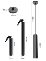 Elorra Cylinder Pipe LED Pendant Light Close-Up Detail - OpalDwell