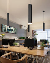 Cylinder Pendant Light Dimmable LED Ambient Glow - OpalDwell