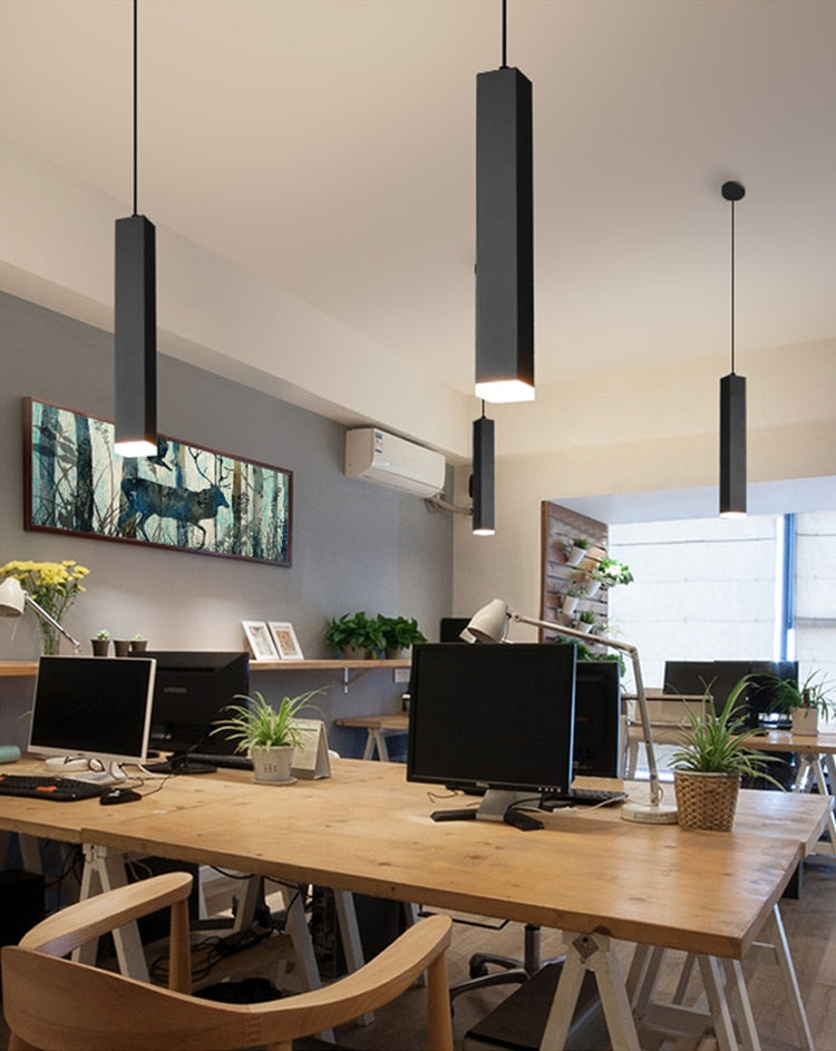 Cylinder Pendant Light Dimmable LED Ambient Glow - OpalDwell