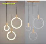 Acrylic Chandelier Ring Design for Living Room - OpalDwell