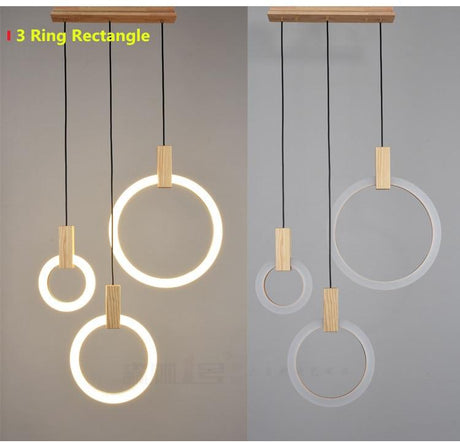 Acrylic Chandelier Ring Design for Living Room - OpalDwell