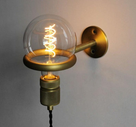 Plug-in wall light for cafes and studios