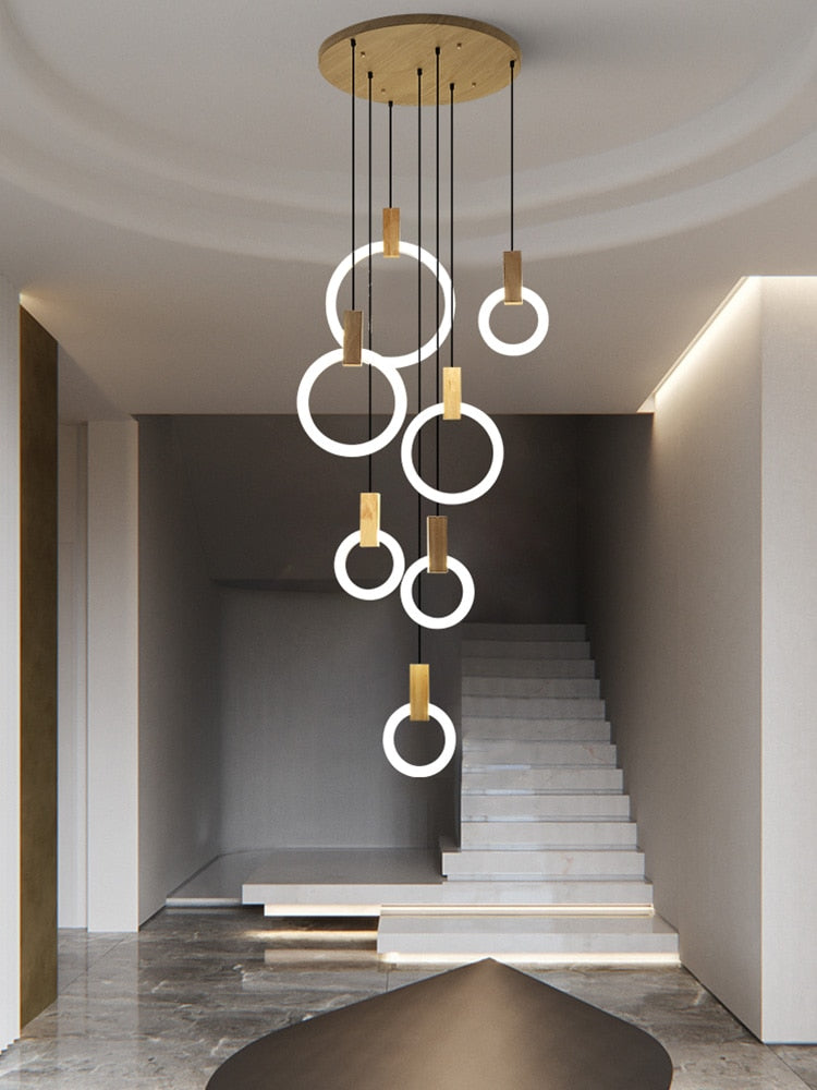 Ring Chandelier Modern Interior Style Accent - OpalDwell