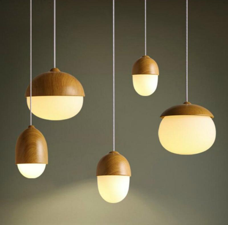 White Pendant Light LED Moon Design for Kitchen