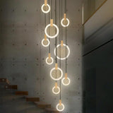 Virelle Chandelier Wood and Acrylic Material Detail - OpalDwell