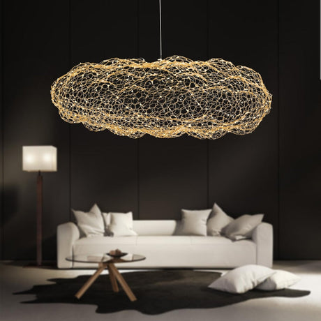Iron pendant light LED cloud design for living room