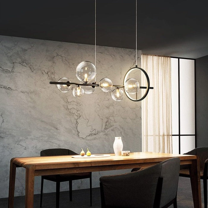Glass Bubble Pendant Lamp for Living Room