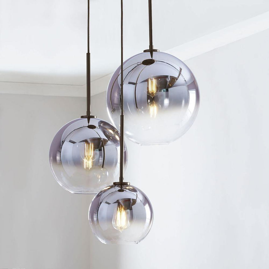 Aurell Glass Chandelier – globe design | OroDwell