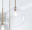 Aurell Glass Chandelier in a living room setting | OroDwell