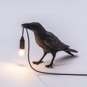 Rookhaven Raven Bird Table Lamp for Living Room