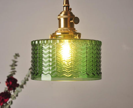 Iron, brass and glass Brass Pendant Light – square design detail view – view 16 | OroDwell