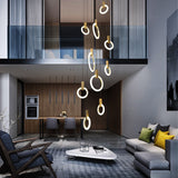 Virelle Ring Chandelier Overhead Perspective View - OpalDwell