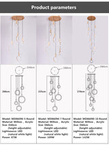 Ring Chandelier LED Bulb Configuration Close-Up - OpalDwell
