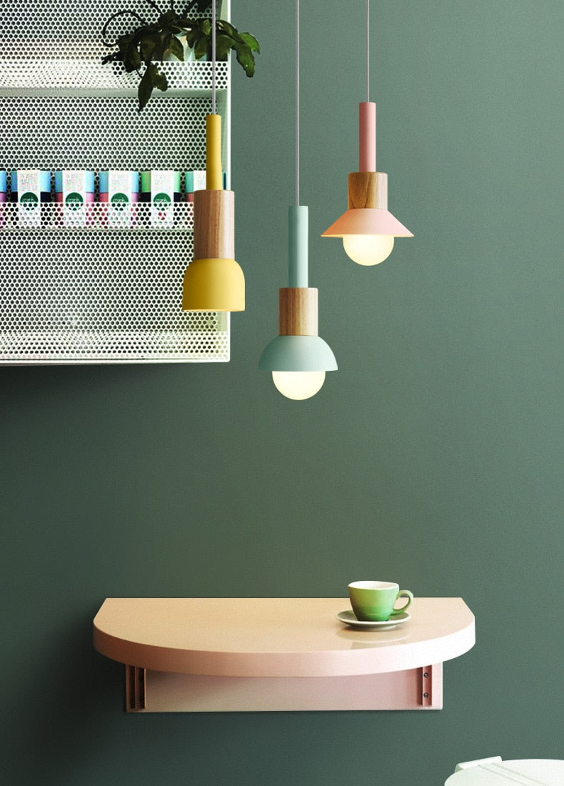 Wood Detail Pendant Light for Contemporary Interiors