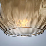 Wood Pendant Light with warm glow lighting | OroDwell
