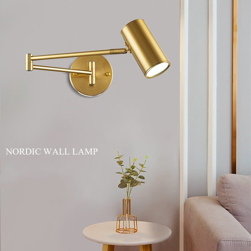 Iron Brass Wall Sconce for Hallway Decor