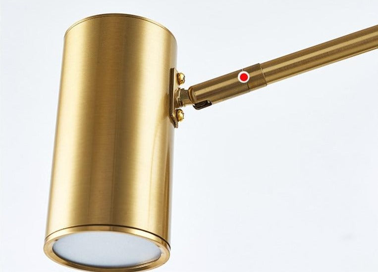 Brass Finish Wall Light Close Detail