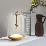 Table Lamp Glass Body Clear Shade Design