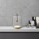 Glass Table Lamp for Desk and Side Table