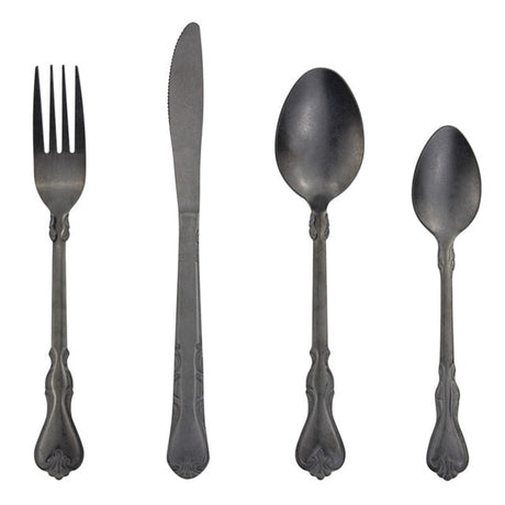 Astraea Flatware Set – Antique Embossed Handle Design