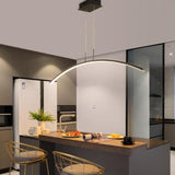 Nordic Arc Chandelier Curved Silhouette Design