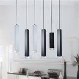 Elorra Cylinder Pipe LED Pendant Light Aluminum Finish - OpalDwell