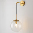 Black wall sconce for hallway lighting
