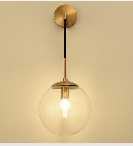 Metal frame detail on wall sconce