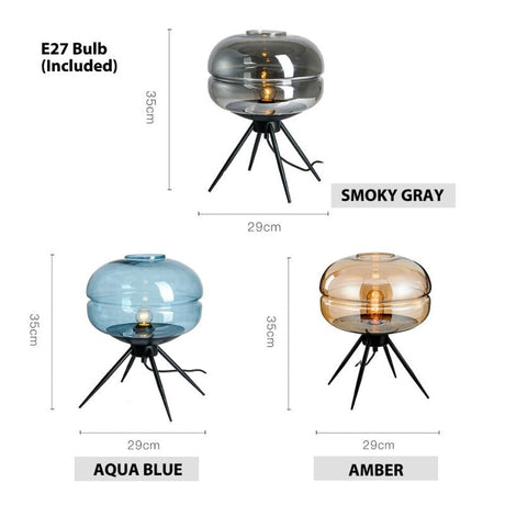 Ambient glass lamp for reading nook