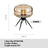 Warm glow table lamp for relaxing spaces