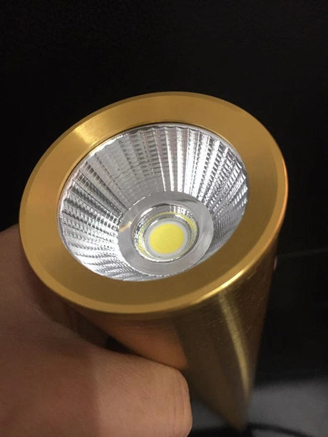 Aluminum Cone Pendant Light Wedge Base Close-Up - OpalDwell