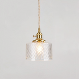 Brass Pendant Light with ambient lighting for kitchen | OroDwell