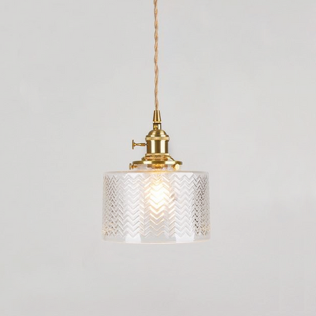 Brass Pendant Light with ambient lighting for kitchen | OroDwell