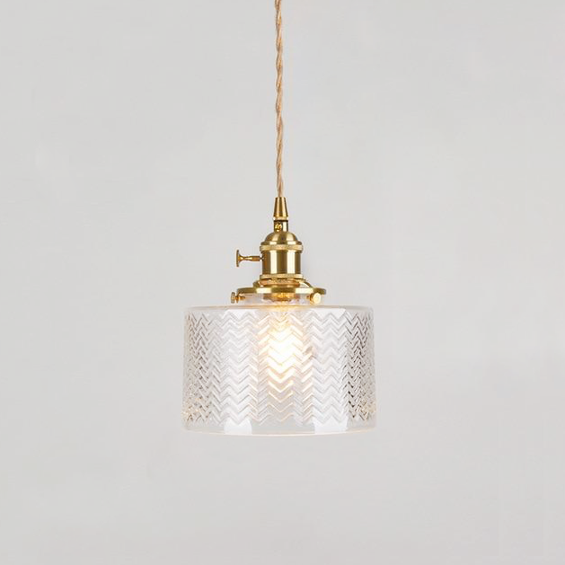 Brass Pendant Light with ambient lighting for kitchen | OroDwell