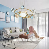 LumiSphere Designer Planet Chandelier - Additional View