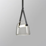 Industrial Glass Pendant Light in a living room setting | OroDwell