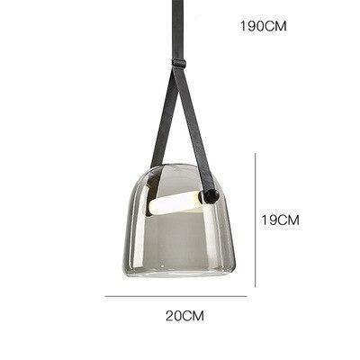 Glass Pendant Light with ambient lighting for living room | OroDwell