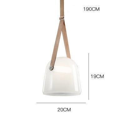 Industrial Glass Pendant Light close-up – square design | OroDwell