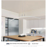 Scandinavian Arc Chandelier Height-Adjustable Rod Detail