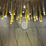 Gold Chandelier - Cool White Light Option