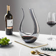 Santa Rosa Crystal Glass Wine Decanter for home bar display - OpalDwell