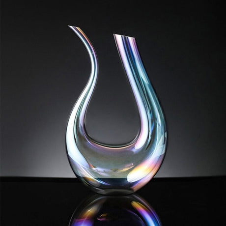 LumenAura Crystal Decanter for Aerating Red Wine and Rare Vintages