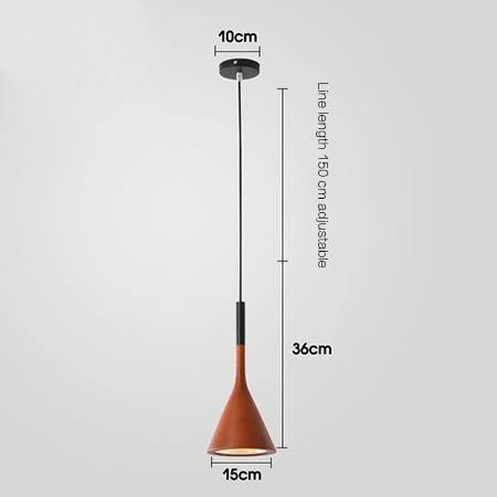 Cone Pendant Light Close-Up of Polished Finish
