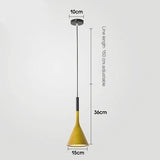 Cone Pendant Light Height-Adjustable Rod Detail