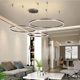 LuxeGlow Chandelier Close-Up of Ring Configuration