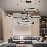 LuxeGlow Chandelier Multi-Ring Configuration Detail