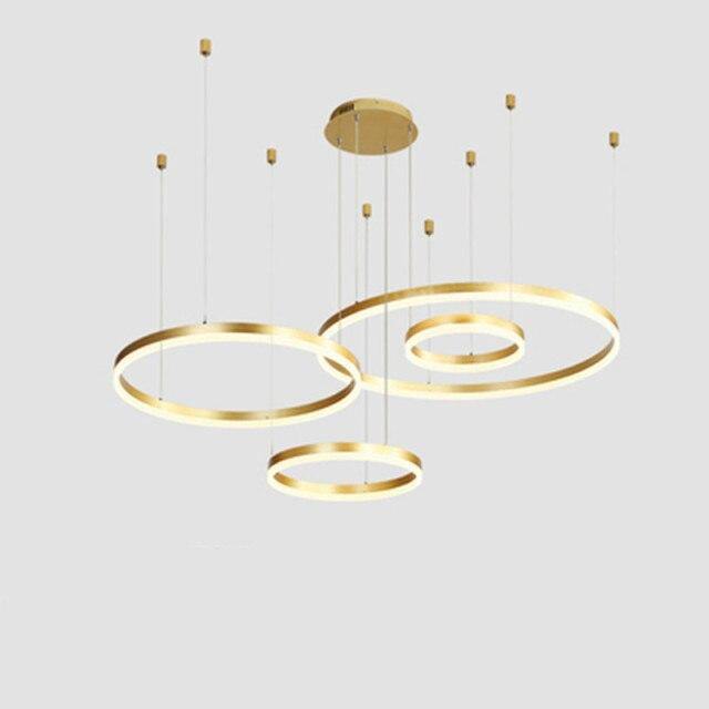Round Infinite Chandelier for Living Room Ceiling