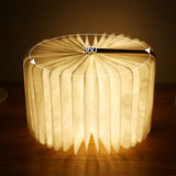 LumaLeaf foldable wood book light full view