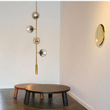 Solara Hanging Lamp – Six Sphere Lampshade Design